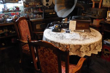 If you ask the owner, you may be lucky enough to listen to the music from the phonograph
