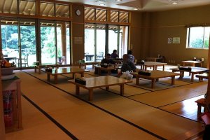 A comfortable Japanese-style sitting area