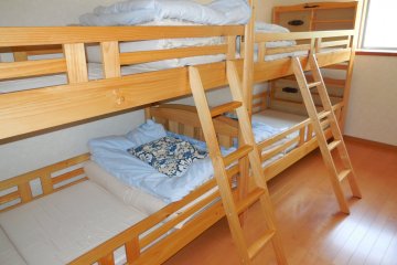Two of the rooms have bunk beds
