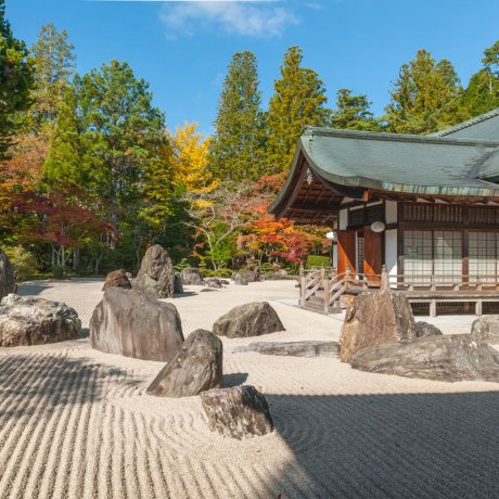  Kho báu và lá mùa thu ở chùa Kongobuji, Koyasan
