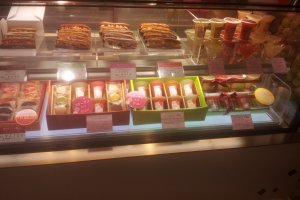 The sweet shop&#39;s products.