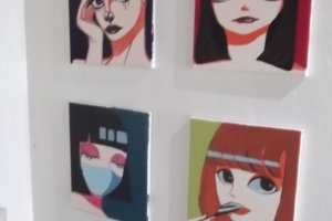 Paintings by the owner's daughter