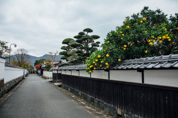 Jokamachi, die Altstadt rund um die Burganlage.