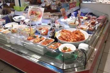 <p>Kimchi for sale in Marui Family</p>