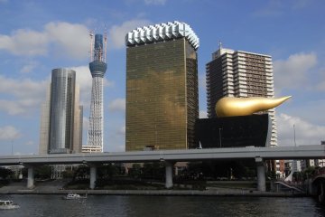 Tokyo Skytree and the Golden Flame