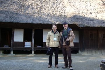 On my Kawasaki tour. I had a great time with the KSGG guide, Takeuchi-san!