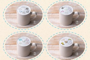 Lattes will be decorated with small illustrations drawn by the idol group members