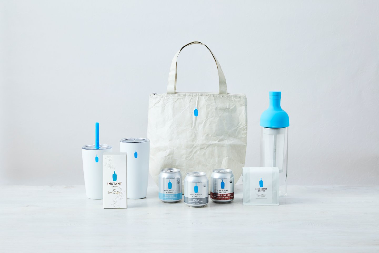 The pop-up shop will offer a range of Blue Bottle themed products, including cold brew cans and travel cups