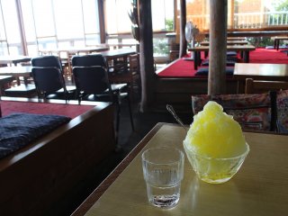 Kakigori ice & syrup is popular in summer