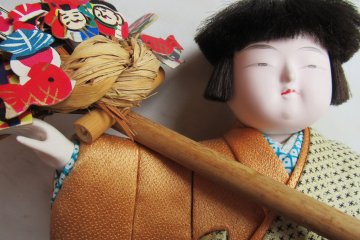 Old silk is used in doll making