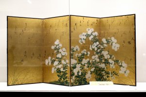 Four-paneled byobu in Sendai City Museum