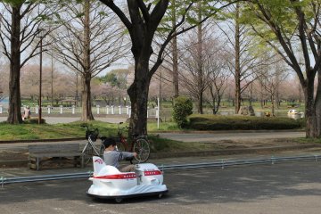 Battery car at Kawagoe Park