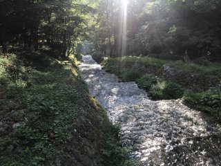 Река Усибусэ в летний день