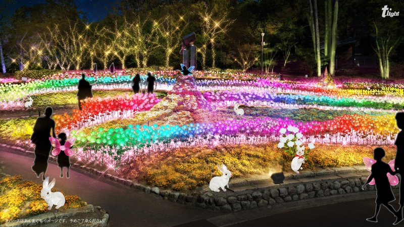 The grounds will sparkle with approximately 300,000 LED lights