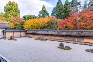 Serenity at Ryoanji's rock garden