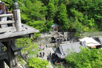 Three water treads of Otowa waterfall in Kiyomizu-dera