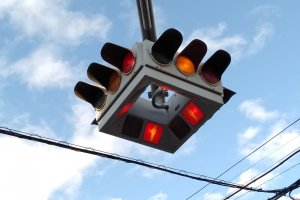 Very few of the UFO traffic signals remain in Japan