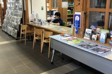 The tourist information counter is staffed from 8.30am until 5pm