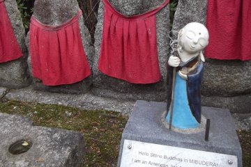 A visiting Jizo statue from Oregon
