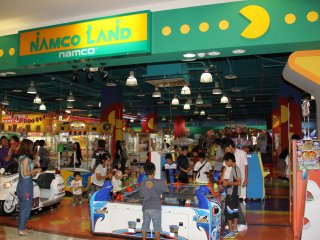 Namco Land in the Ryukyu Aeon Gushikawa Shopping Center in on the extreme northern end of the second floor