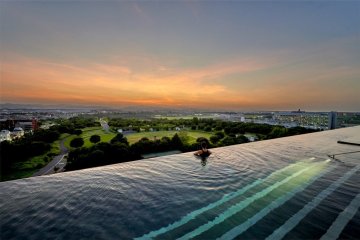 The view from the infinity pool adds to that sense of relaxation