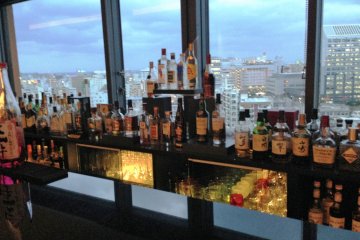 Take in the views of the city from the rooftop bar