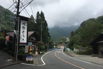 A picturesque road leading to Hossawa Falls