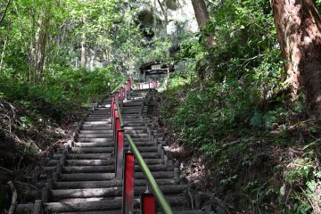 stairs to the cave