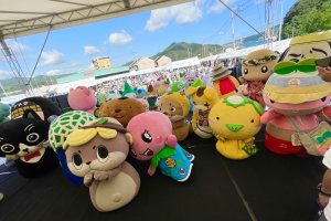 Colorful (and cute!) mascots from a previous event