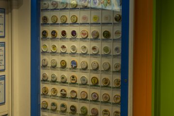 A display of the possible flavours at the Regional Ice Cream Parlour at Namja Town Ikebukuro