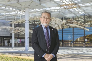 Kiyoshi Kawabata, the museum director of The Osaka Museum of Natural History