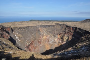 The star of our trek—the volcano’s crater