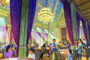 The interior of Royal Banquet of Arendelle