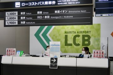 LCB ticket counter in Terminal 2