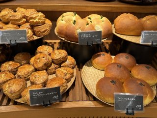 Scones and traditional Japanese breads