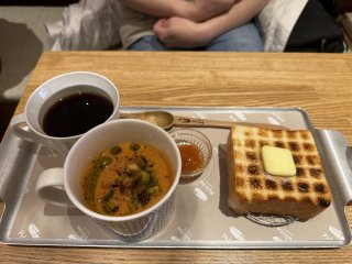 Cream of tomato soup and chargrilled signature thick toast