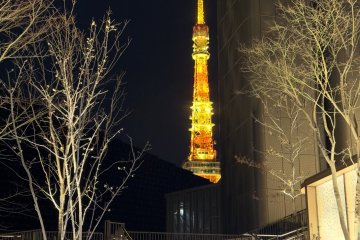 Tokyo Tower view from Azabudai Hills