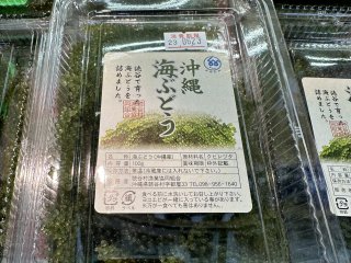 Umi budo or sea grapes, an Okinawan specialty