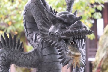 Another dragon; this one at the water basin