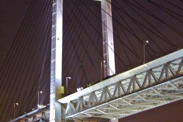 Close-up of Yokohama Bay Bridge