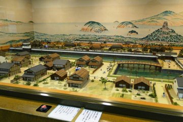 A scale model of the old castle town