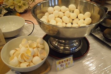 Try this "onsen egg" at the buffet breakfast!