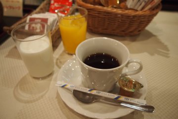 Drinks, together with condiments, cereal and rice are free flow at breakfast for hotel guests.