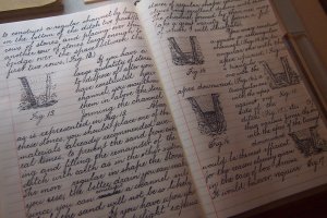 The Japanese students under William S. Clark learnt English and agricultural techniques. This impressive artifact is an example of a student's notebook.