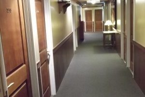 The corridor on the second floor