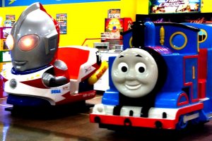 Its Time Crisis 3 as Ultraman and Thomas the Tank Engine face off in the battle for Kishiwada at Kispa La Park Playland 373