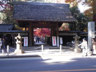 The entrance to the temple grounds