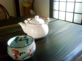 Take tea in the slow gentle afternoon in Mifune