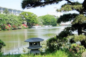 Akita is a compact city where you can walk to many attractions or relax by the water