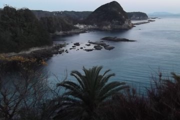 <p>The view across the cove from the garden</p>